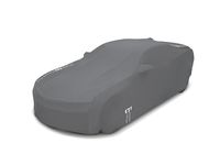Cadillac XT6 Premium All-Weather Outdoor Cover in Gray with Camaro Logo - 23457477