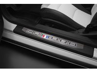 Chevrolet Illuminated Front Door Sill Plates in Stainless Steel with Camaro Logo - 84127637