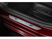 Chevrolet Cruze Illuminated Front Door Sill Plates in Stainless Steel with Anthracite Surround and Chevrolet Script - 39088985