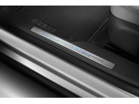 Chevrolet Illuminated Front Door Sill Plates in Stainless Steel with Jet Black Surround and Malibu Script - 84201725