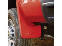 Chevrolet Silverado 2500 HD Rear Molded Splash Guards in Red Hot - 23387359