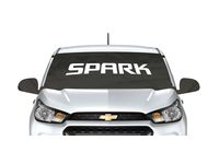 Chevrolet Spark Front Sunshade Package in Black with White Spark Script - 42484961