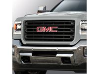 GMC Sierra 3500 HD Grille in Quicksilver Metallic with Chrome surround and GMC Logo - 22972288