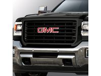 GMC Sierra 2500 HD Grille in Onyx Black with Onyx Black Surround and GMC Logo - 22972286