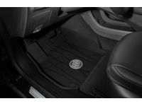 Buick First-Row Premium All-Weather Floor Liners in Jet Black with Buick Logo - 84251284
