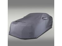GM Premium All-Weather Outdoor Cover in Gray with V-Series Logo - 23438358