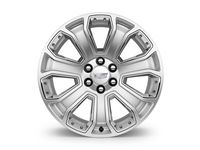 GMC Yukon XL 22x9-Inch Aluminum 7-Spoke Wheel in Silver with Chrome Inserts - 19301190