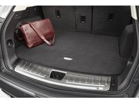 Cadillac Premium Carpeted Cargo Area Mat in Jet Black with Cadillac Logo - 84028204