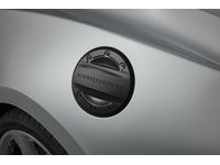 Cadillac XT6 Fuel Filler Door in Black with Visible Carbon Fiber Inserts - 23227139
