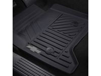 Chevrolet Silverado 2500 HD First-Row Premium All-Weather Floor Mats in Jet Black with Bowtie Logo - 84039114