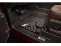 GM 84185461 First-Row Premium All-Weather Floor Liners in Cocoa with Chrome GMC Logo (for Models with Center Console)