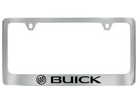 GM 19368083 License Plate Frame by Baron & Baron in Chrome with Buick Logo and Buick Script