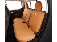 Chevrolet Colorado Carhartt Crew Cab Rear Full Bench Seat Cover Package in Brown (without Armrest) - 84301779