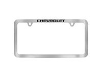 Cadillac CT4 License Plate Frame by Baron & Baron in Chrome with Black Chevrolet Script - 19368100