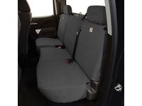 Chevrolet Silverado 3500 HD Carhartt Double Cab Rear 60/40 Split Bench Seat Cover Package in Gravel - 84277448