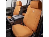 GMC Sierra 3500 Carhartt Front Split-Folding Bench Seat Cover Package in Brown - 84416765