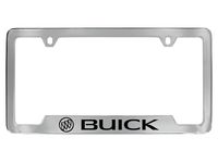 Buick License Plate Frame by Baron & Baron in Chrome with Buick Logo and Buick Script - 19302640