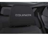 GM Vinyl Headrest in Jet Black with Embroidered Equinox Script - 84466962