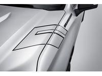 Chevrolet Fender Hash Mark Decal Package in Silver with Black Outline - 84426013