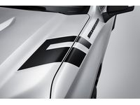 Chevrolet Fender Hash Mark Decal Package in Black with Silver Outline - 84426012