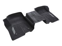 Chevrolet Silverado 3500 First-Row Interlocking Premium All-Weather Interlocking Floor Liner in Jet Black with Chevrolet Script (for Models without Center Console) - 84333606