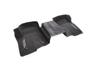 Chevrolet Silverado 3500 First-Row Interlocking Premium All-Weather Floor Liner in Very Dark Atmosphere with Chevrolet Script (for Models without Center Console) - 84333607