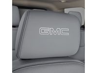 Chevrolet Vinyl Headrest in Light Ash Gray with Embroidered GMC Script - 84483928