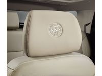 Buick Enclave Vinyl Headrest in Shale with Omni Sand Stitch and Embroidered Buick Logo - 84568561