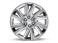 Buick 22x9-Inch Aluminum 6-Split-Spoke Wheel in Midnight Silver with Chrome Inserts - 84040800