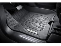 GM First-Row Premium All-Weather Floor Liners in Jet Black with GMC Logo (for Models with Center Console) - 84333604