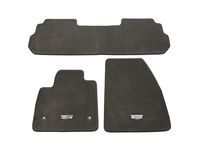 Cadillac XT6 First-and Second-Row Premium Carpeted Floor Mats in Dark Titanium with Cadillac Logo - 84598084