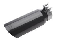 GM 84521819 4.3L or 5.3L Black Chrome Dual-Wall Angle-Cut Exhaust Tip with Bowtie Logo - 1