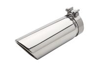 GMC Sierra 3500 Polished Stainless Steel Dual-Wall Angle-Cut Exhaust Tip for 6.6L Gas Engine - 84486314
