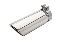GM 84486314 Polished Stainless Steel Dual-Wall Angle-Cut Exhaust Tip for 6.6L Gas Engine - 1