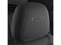 Cadillac CT4 Cloth Headrest in Jet Black with Embossed Bowtie Logo - 42706342