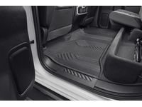 Chevrolet Silverado 3500 Crew Cab Second-Row Interlocking Premium All-Weather Floor Liner in Jet Black for AT4/Z71 - 84348198