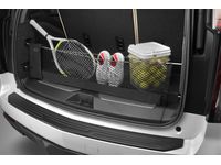 GM 84444364 Vertical Envelope-Style Cargo Net with Storage Bag Featuring Cadillac Logo