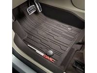 GM First-Row Premium All-Weather Floor Liners in Jet Black with GMC Logo - 84369001
