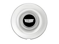 Cadillac Center Cap in Polished Finish with Black Center and Cadillac Logo - 84479912