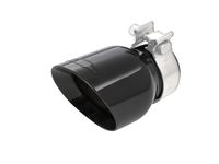 Chevrolet Spark 3.6L or 5.3L Black Chrome Stainless Steel Dual-Wall Angle-Cut Exhaust Tip with Bowtie Logo - 84513870