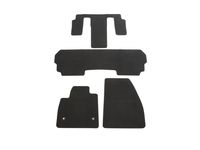 Cadillac XT6 First-, Second-and Third-Row Carpeted Floor Mats in Jet Black (For Models with Second-Row Captain's Chairs) - 84664080