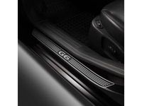 GM Door Sill Plates - Front and Rear Sets,Note:G6 Script Logo,Black,Sedan; - 12499448