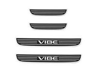 Pontiac Vibe Door Sill Plates,Note:Black Vibe Logo,Brushed Aluminum; - 19172212