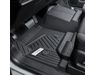 GM 84357872 First-Row Interlocking Premium All-Weather Floor Liner in Jet Black with Chrome GMC Logo (for Models without Center Console)