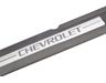 GM 23114164 Front Door Sill Plate with Jet Black Surround and Chevrolet Script