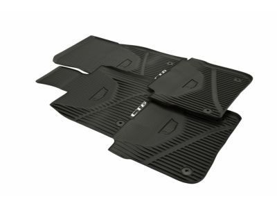 GM 84025489 First-and Second-Row Premium All-Weather Floor Mats in Jet Black with Cadillac Logo and CT6 Script