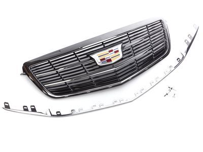 GM 23499399 Grille in Black Chrome with Cadillac Logo