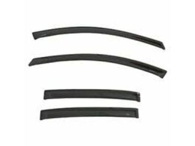 GM 19260737 Front and Rear In-Channel Side Door Window Weather Deflectors in Smoke Black by Lund®