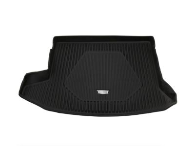 GM 84175402 Premium All-Weather Cargo Area Tray in Jet Black with Cadillac Logo