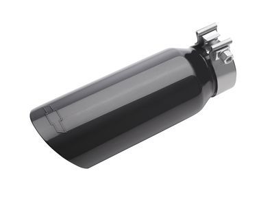 GM 84521819 4.3L or 5.3L Black Chrome Dual-Wall Angle-Cut Exhaust Tip with Bowtie Logo